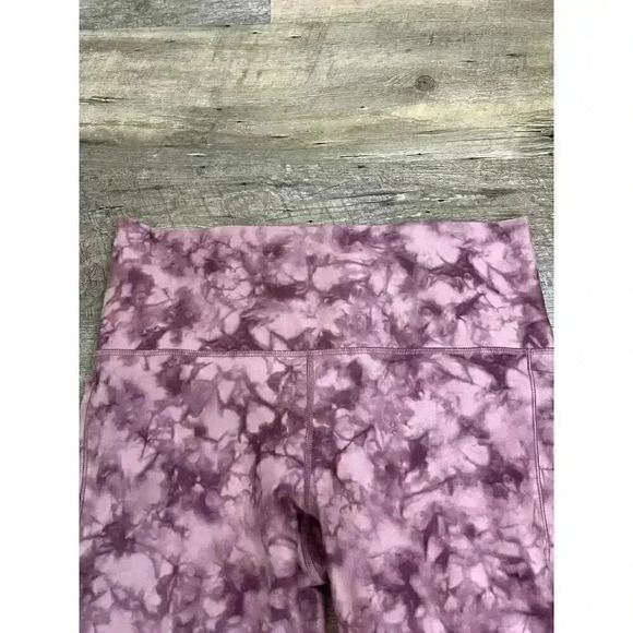 Athleta Salutation Stash Pocket II 7/8 Pink Tie Dye Leggings Women's 1X - Picture 2 of 9